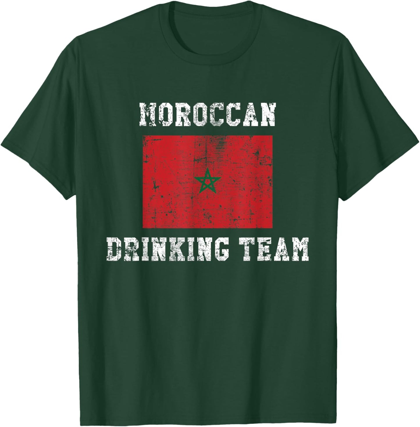 Moroccan Drinking Team Funny National Pride Gift T-Shirt - T-Shirt | Forest