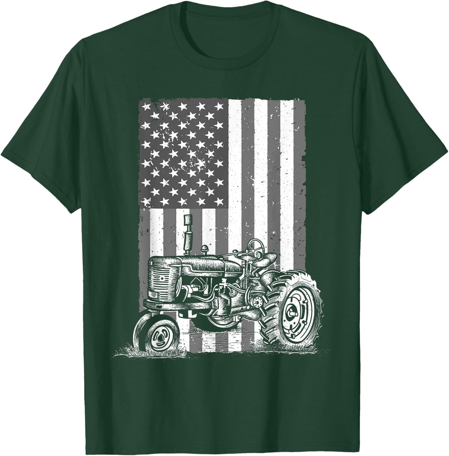 Cool Tractor Art Women Tractor Farmer Farming Farm T-Shirt - T-Shirt | Forest