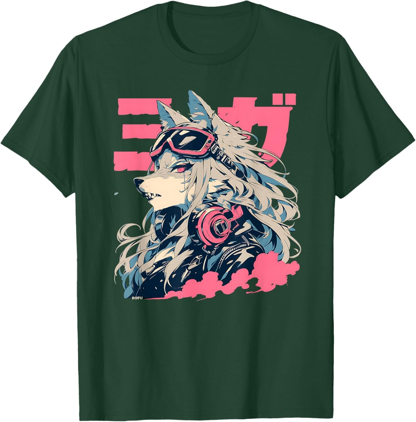 Goth Grunge Demon Anime Furry Wolf Horror Alt Aesthetic T-Shirt - T-Shirt | Forest