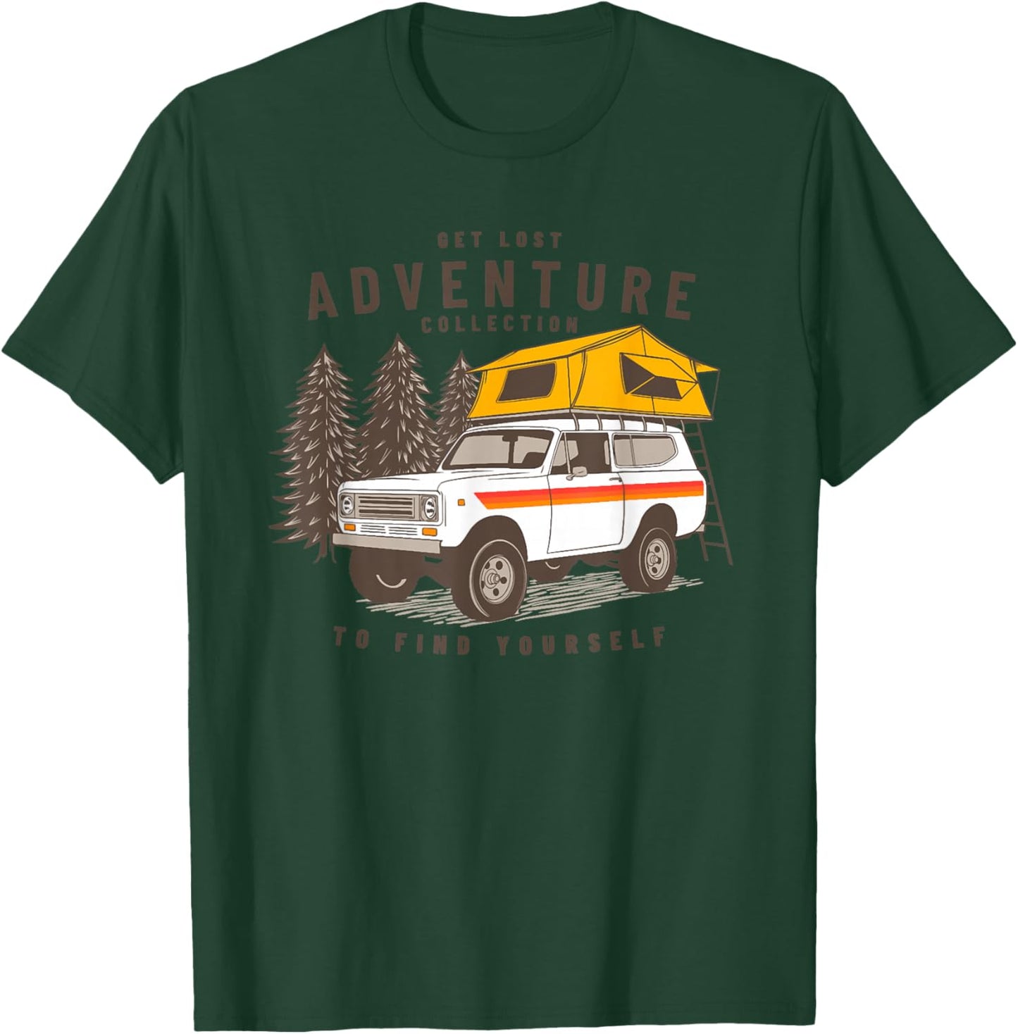 International scout 2 to find your self camping car T-Shirt - T-Shirt | Forest