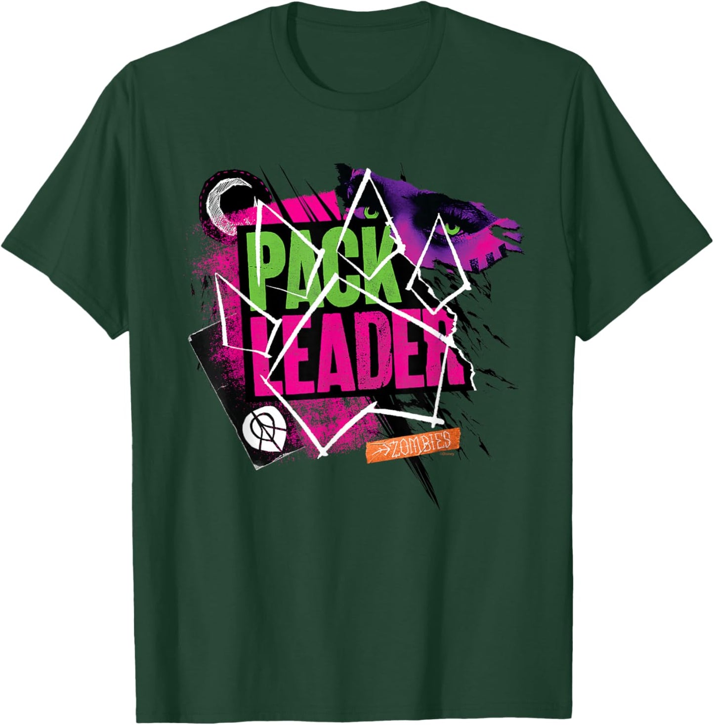 Disney Channel Zombies 3 Werewolf Pack Leader Z-O-M-B-I-E-S T-Shirt - T-Shirt | Forest