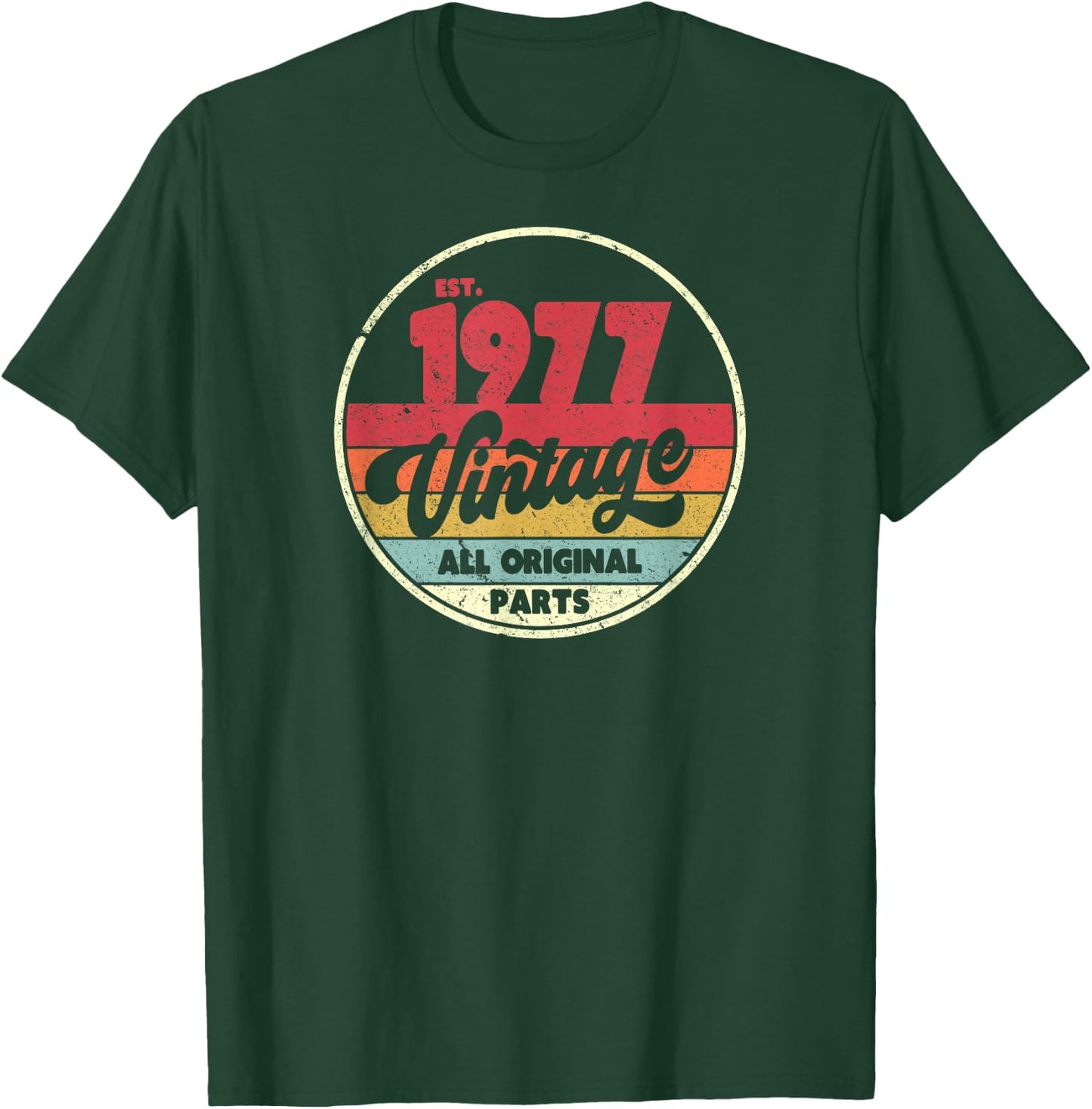 1977 Vintage Shirt, Birthday Gift . Retro Style T-Shirt - T-Shirt | Forest