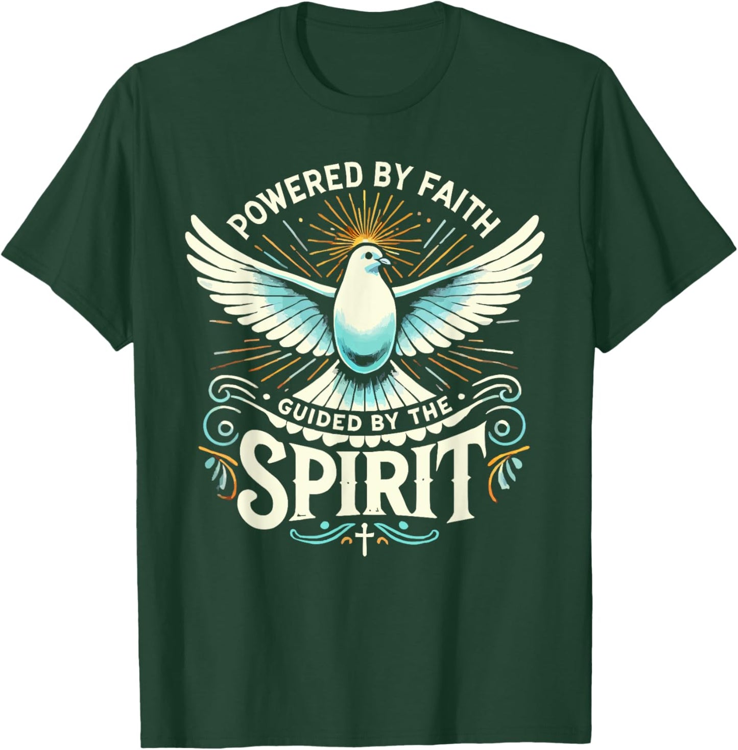 Holy Spirit I Love Jesus Christ Catholic Christian Faith T-Shirt - T-Shirt | Forest