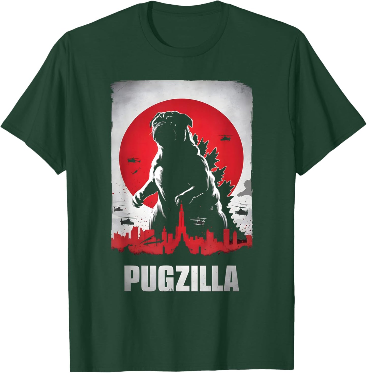 Pugzilla Pug Lover Pug Owner T-Shirt - T-Shirt | Forest