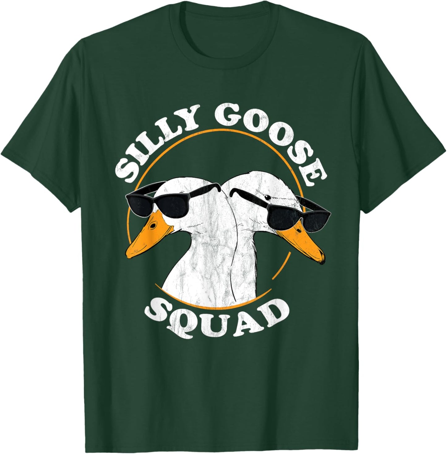 Silly Goose Squad Funny Goose Meme Cute Goose Trendy Design T-Shirt - T-Shirt | Forest