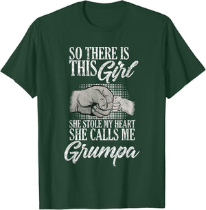 funny Father's Day for Grumpa from Daughter girl to grandpa T-Shirt - T-Shirt | Forest