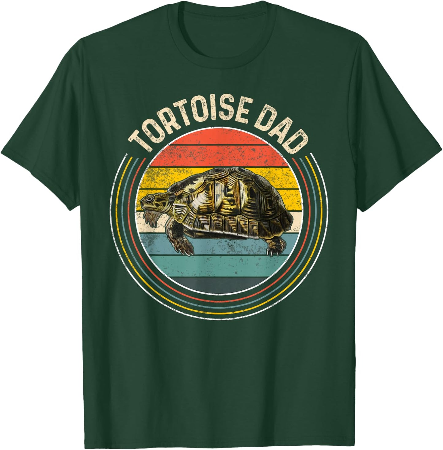 Funny Retro Tortoise Lovers - Tortoise Dad T-Shirt - T-Shirt | Forest