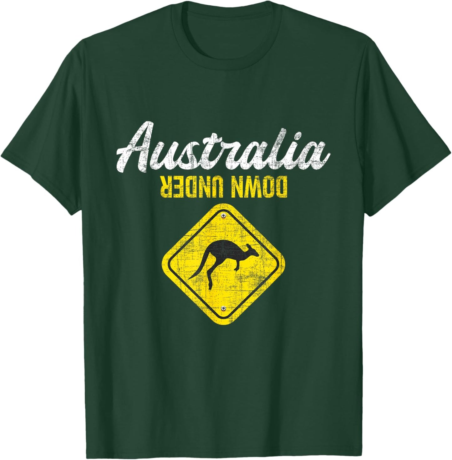 Australia Down Under - Kangaroo Marsupial Zoo Animal Lover T-Shirt - T-Shirt | Forest