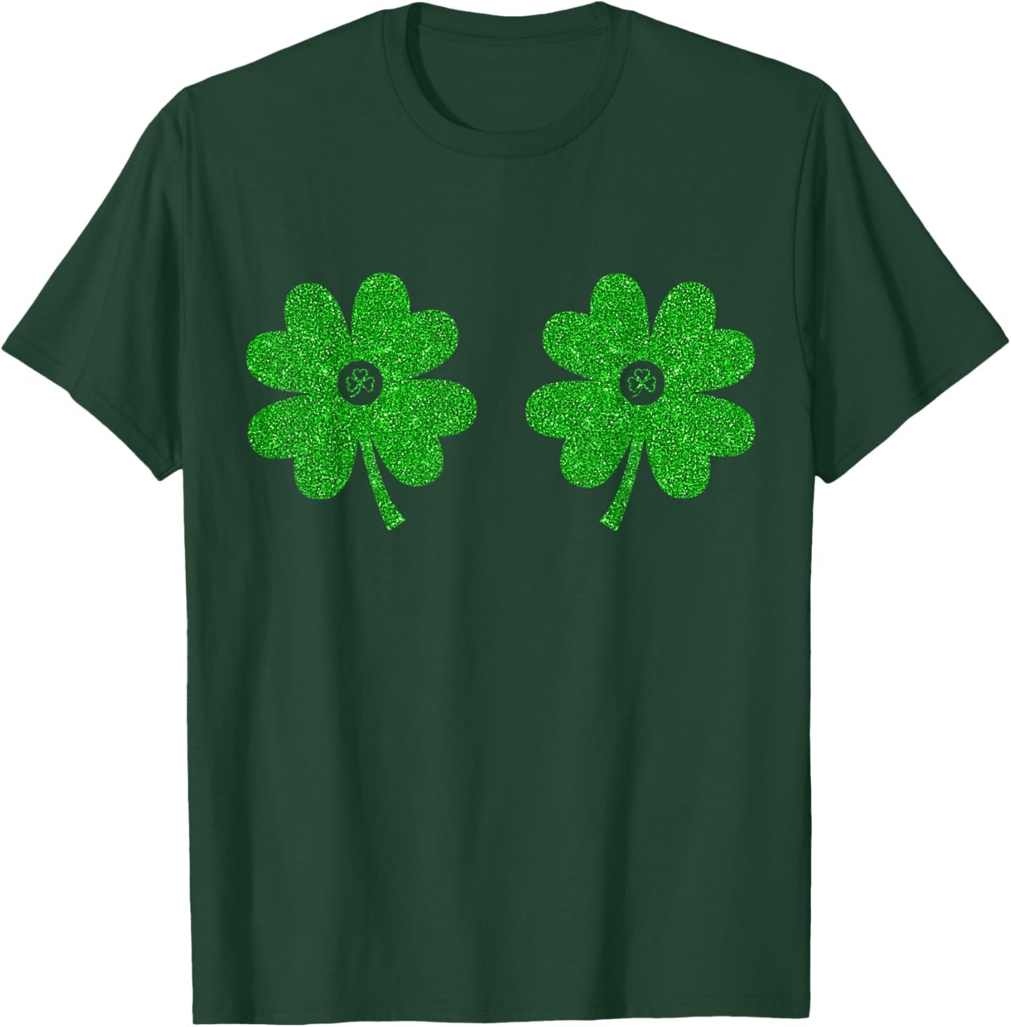 Irish Shamrock Boobs Saint Funny Irish Boobs St Patricks Day T-Shirt - T-Shirt | Forest