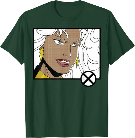 Marvel X-Men Storm Head Shot Panel T-Shirt - T-Shirt | Forest