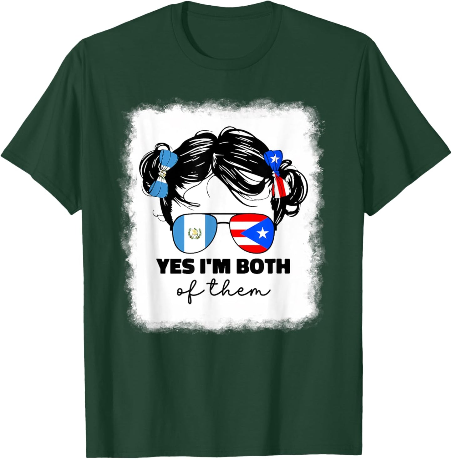 Guatemalan And Puerto Rican Rico Guatemala Flag Kids Girls T-Shirt - T-Shirt | Forest