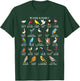Types Of Birds Alphabet A-Z ABC Bird T-Shirt - T-Shirt | Forest