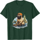 Reel cool Pug Dad Fishing, Funny Pug Fishing T-Shirt - T-Shirt | Forest