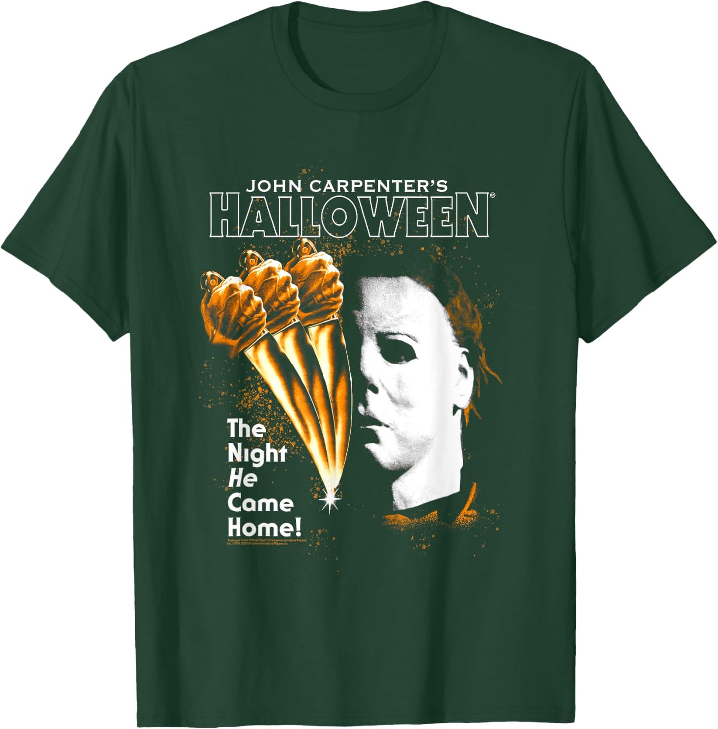 Halloween Moving Knife Poster T-Shirt - T-Shirt | Forest