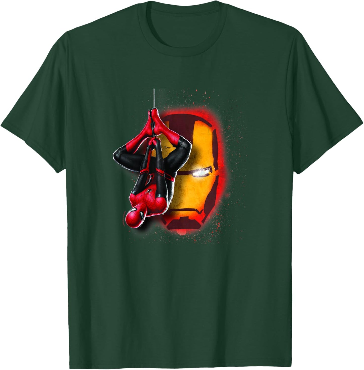 Marvel Avengers Spider-Man & Iron Man Collage T-Shirt - T-Shirt | Forest