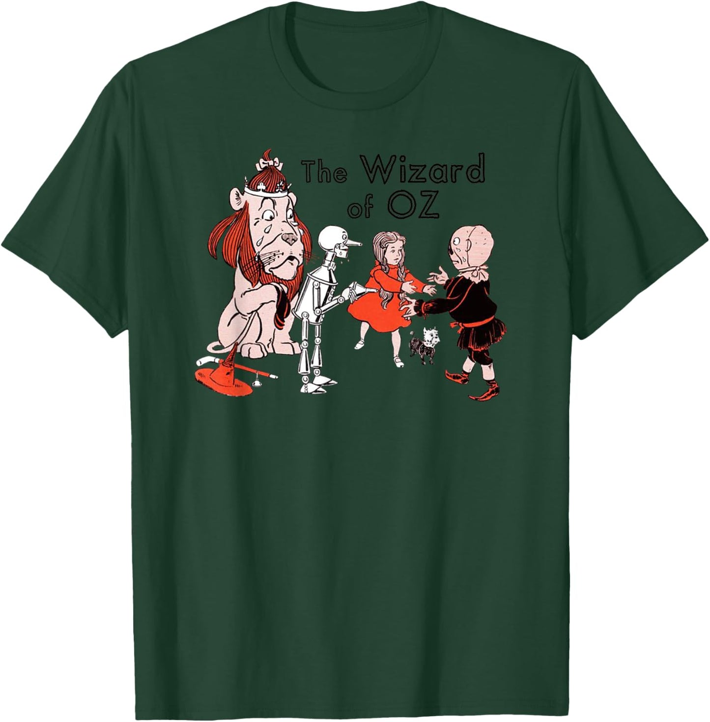 Retro Classic The Wizard of OZ Cowardly Lion & Scarecrow T-Shirt - T-Shirt | Forest