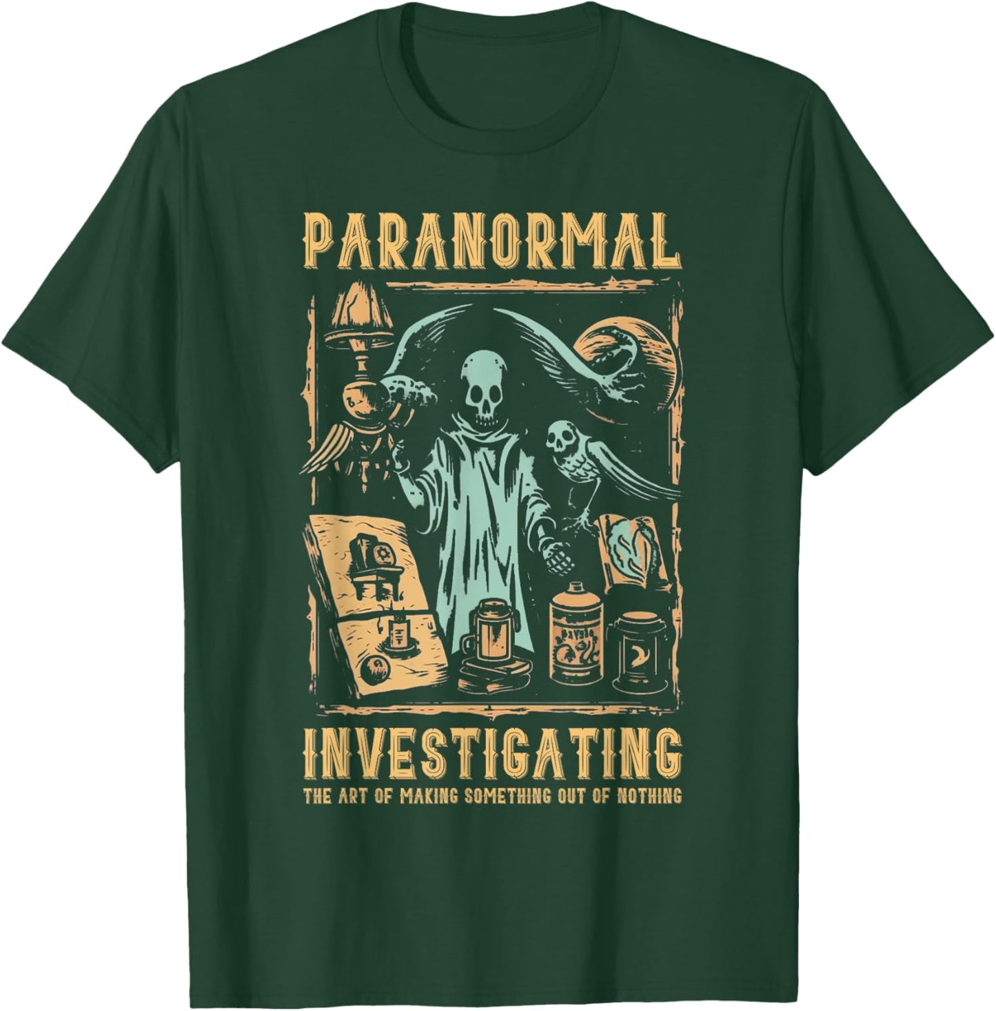 Ghost Hunting Investigator Design Paranormal Investigator T-Shirt - T-Shirt | Forest