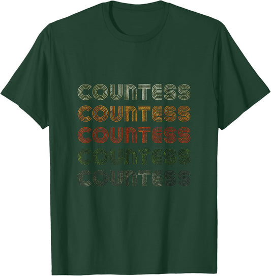 Love Heart Countess Grunge Vintage Style Black Countess T-Shirt - T-Shirt | Forest