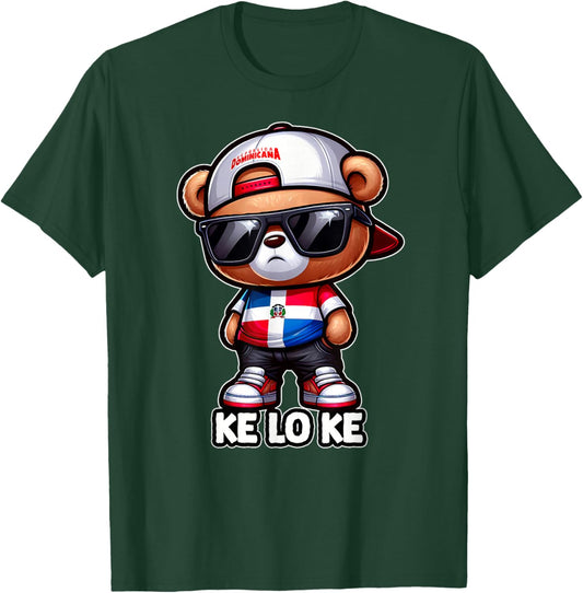 DIMELO KE LO KE Dominican Republic Flag Republica Dominicana T-Shirt - T-Shirt | Forest