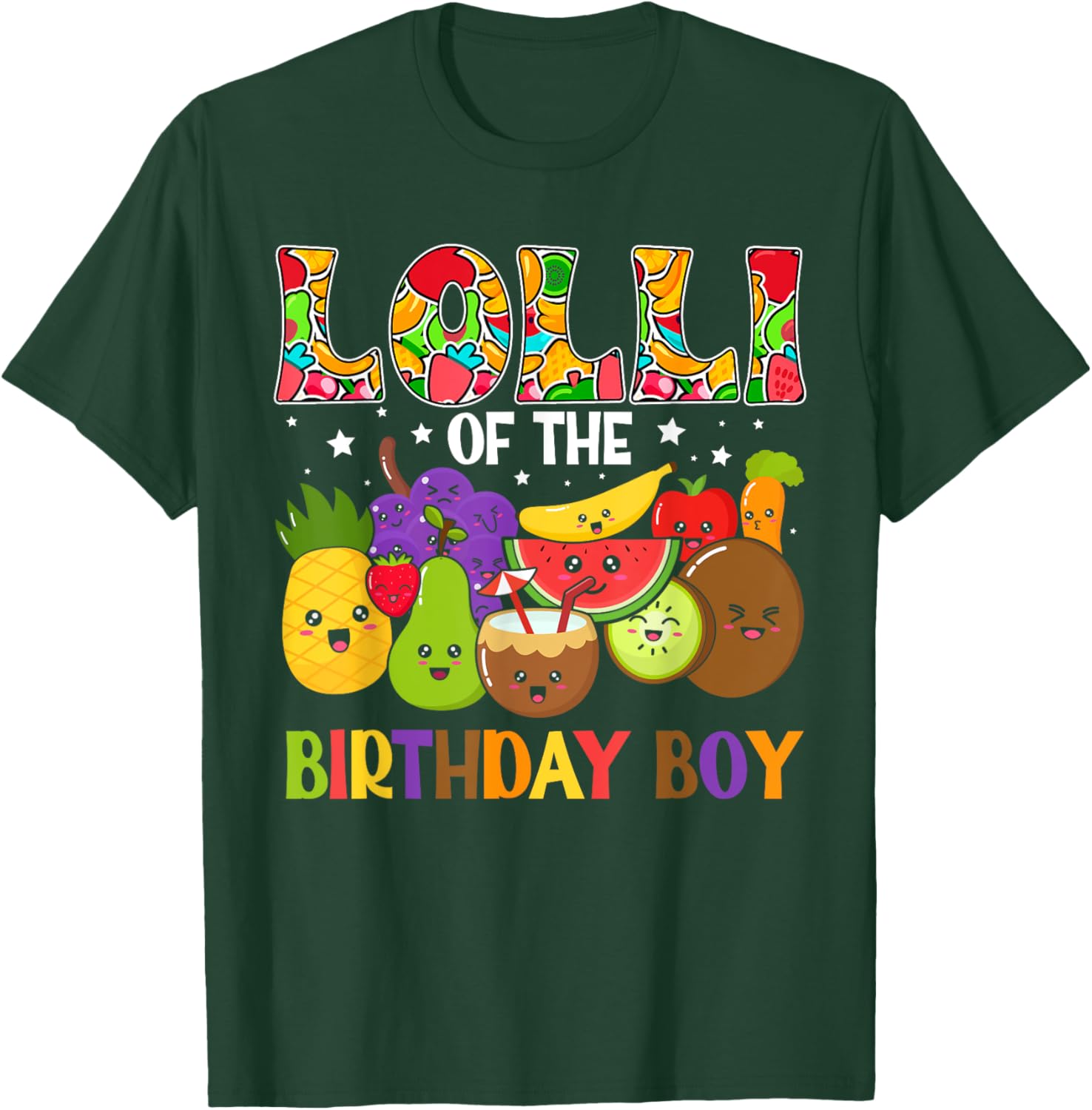 Lolli of The Birthday Boy Family Fruit Birthday T-Shirt - T-Shirt | Forest