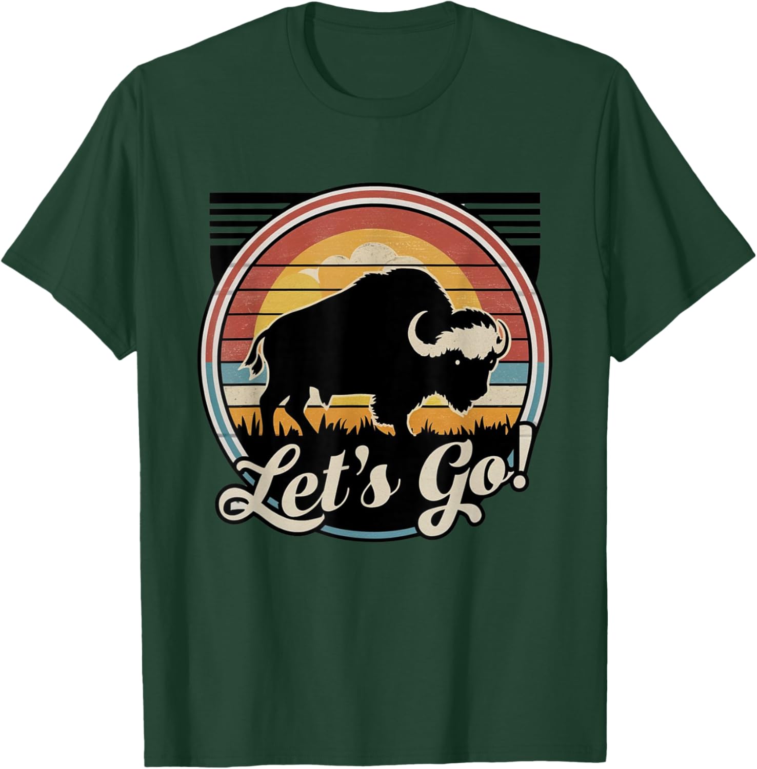 Let's Go Buffalo New York WNY BFLO Vintage T-Shirt - T-Shirt | Forest