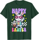 Happy Easter Bunny Rabbit Easter Day 2025 Women Boys Girls T-Shirt - T-Shirt | Forest