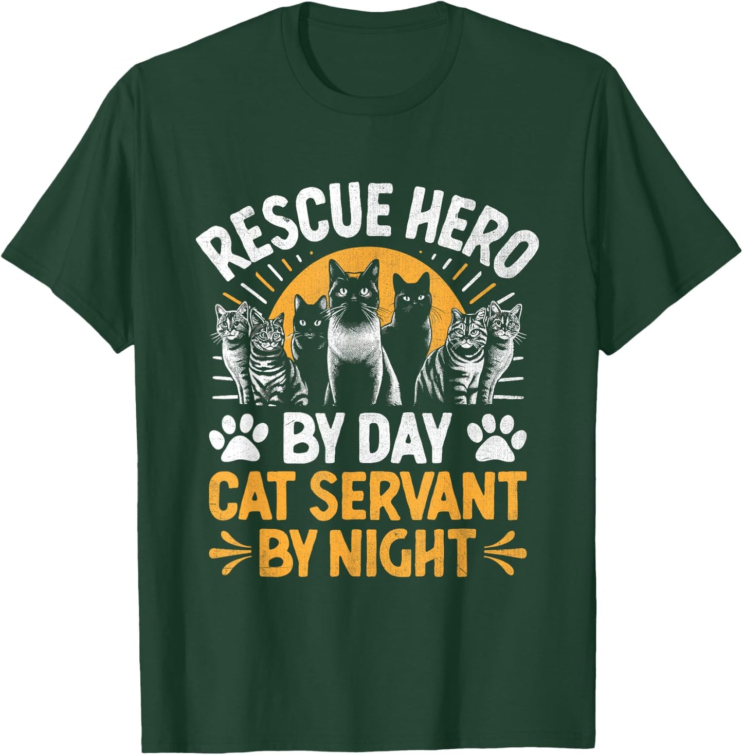 Funny Animal Shelter Volunteer Pet Dog Cat Rescue Supporter Women T-Shirt - T-Shirt | Forest