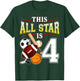 This All Star is 4 Years Old Gift Kids 4th Birthday T-Shirt - T-Shirt | Forest