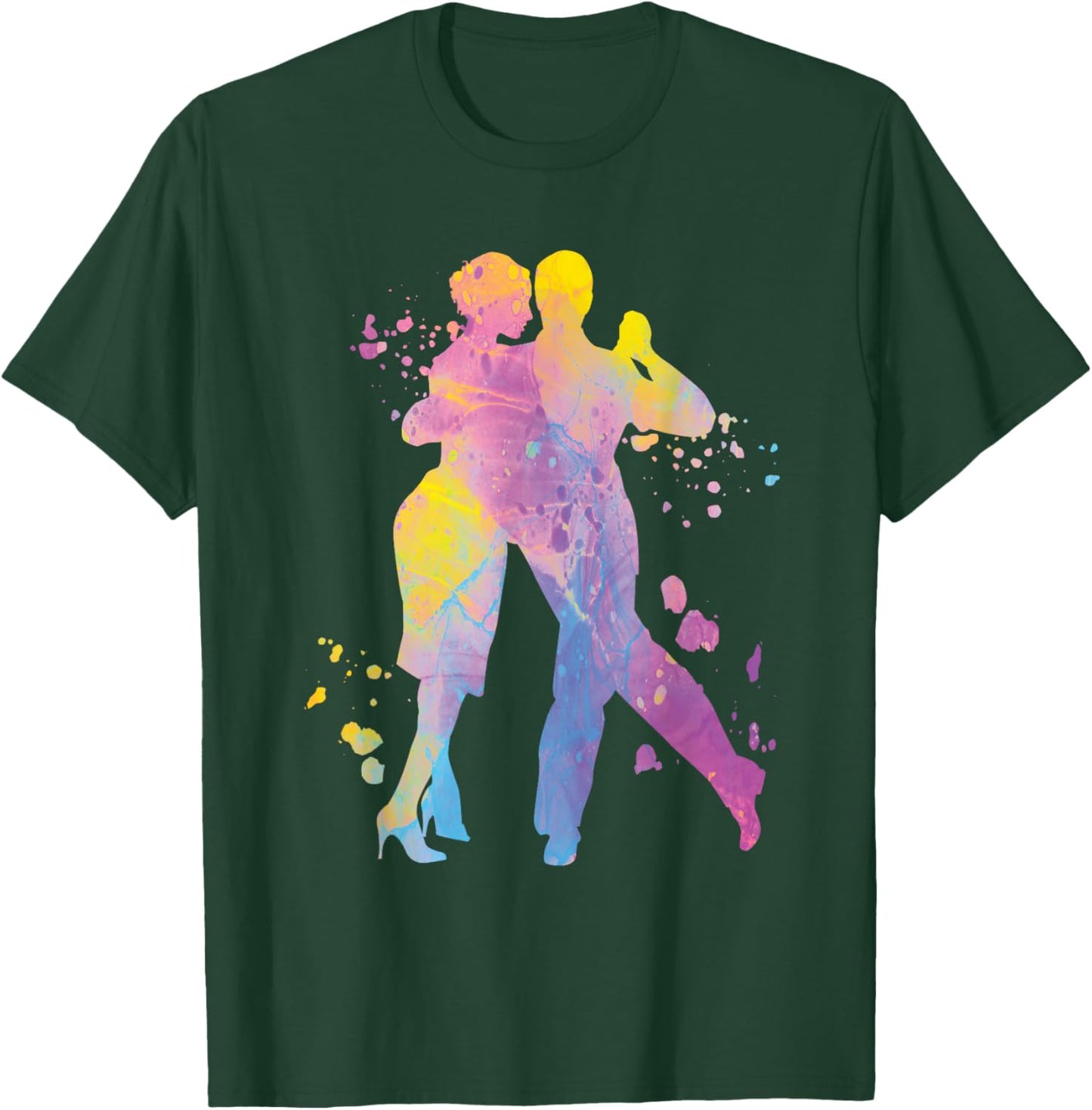 Tango Argentino Dancing Heartbeat Milonga Vals Tango Dancers T-Shirt - T-Shirt | Forest