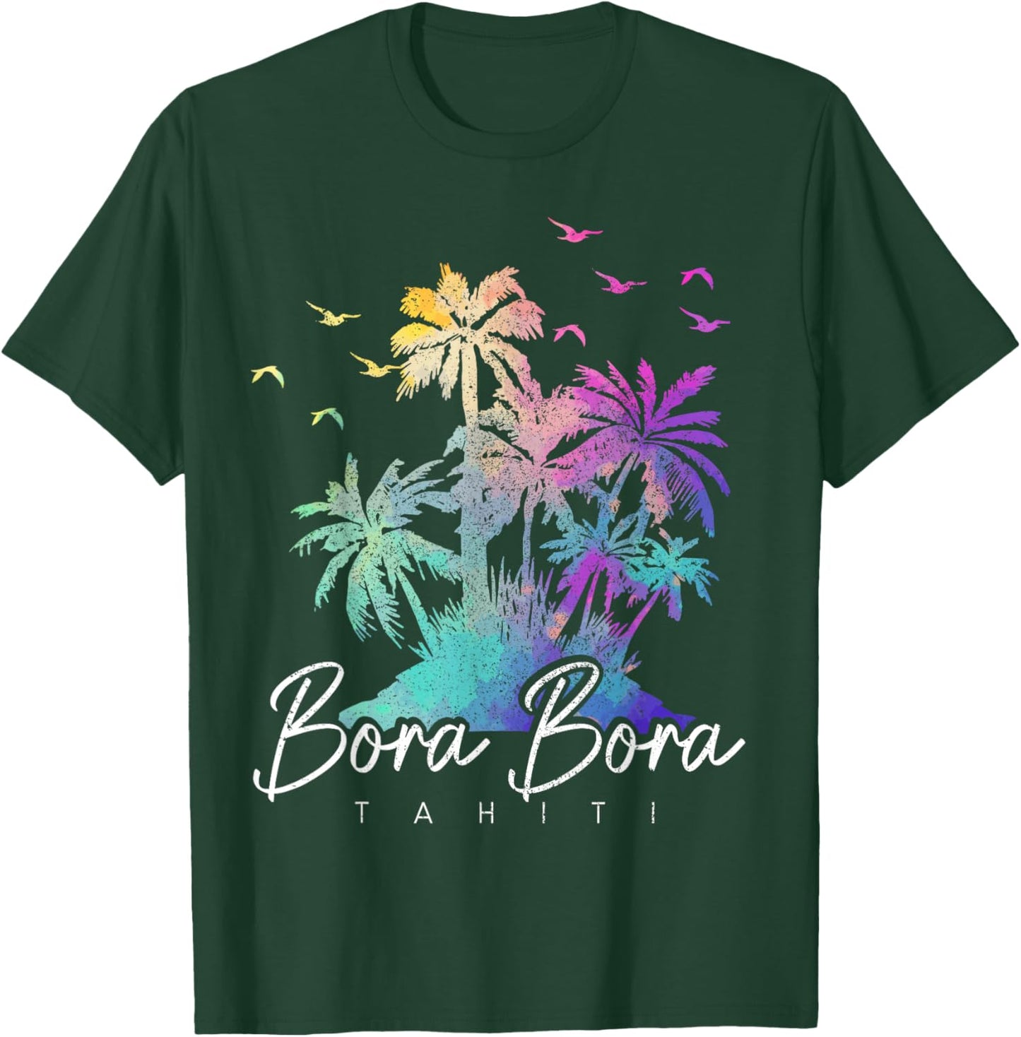 Bora Bora Tahiti Beach Vacation Vintage Souvenir T-Shirt - T-Shirt | Forest
