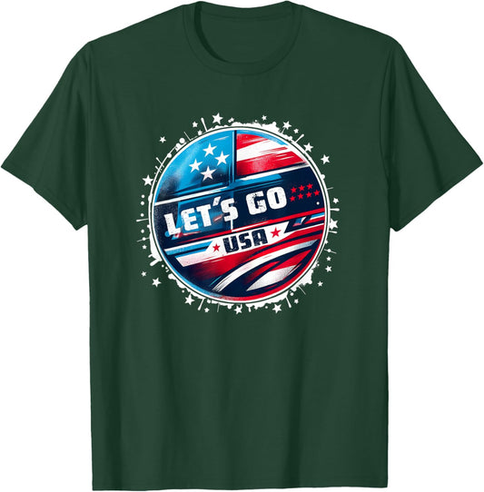 USA Go United States Sport USA Apparel USA T-Shirt - T-Shirt | Forest