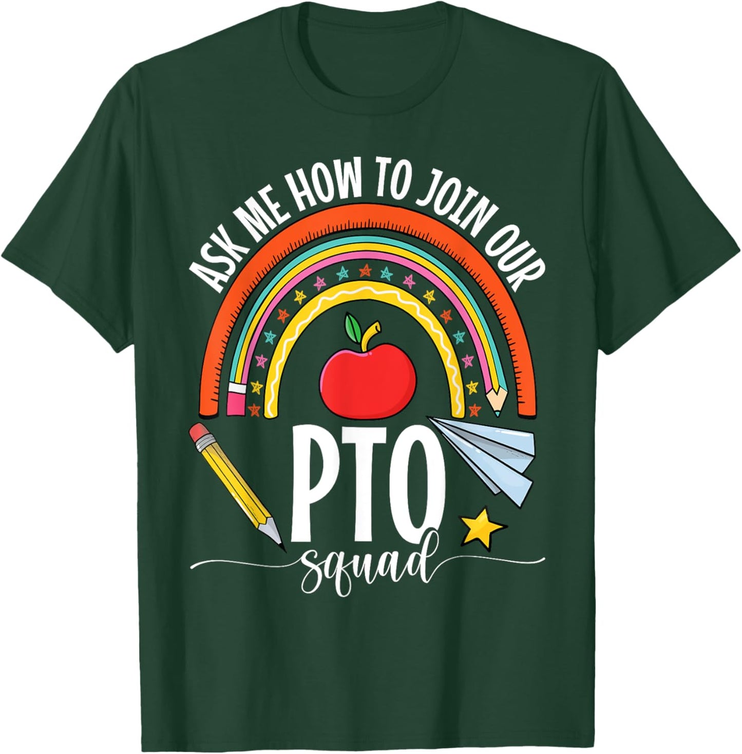 PTO Crew Parent Teacher Organization Parent School Volunteer Men Women Kids T-Shirt - T-Shirt | Forest