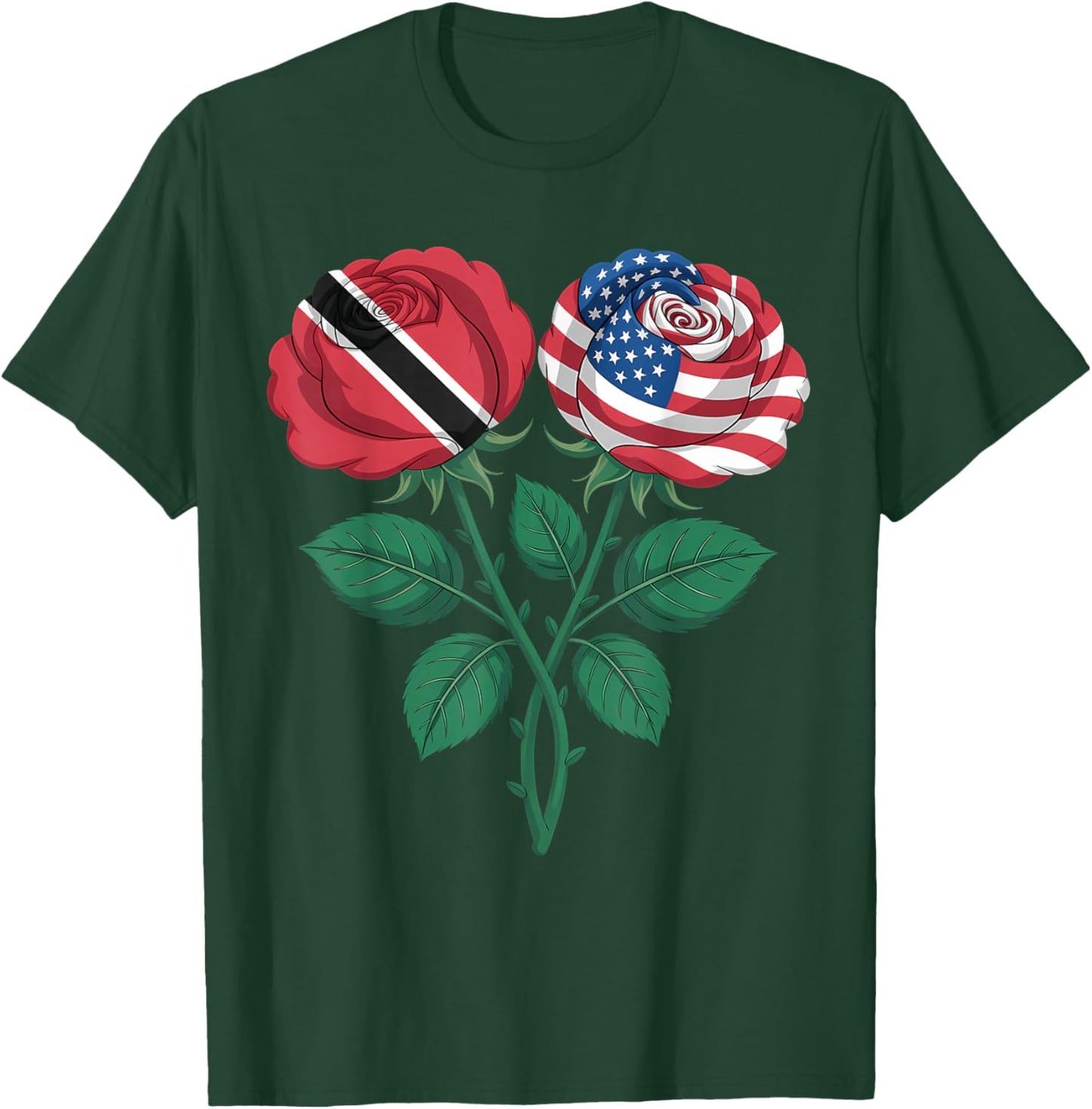 Trinidad and Tobago Flag Trini Flag Roots Trinidadian Flag T-Shirt - T-Shirt | Forest