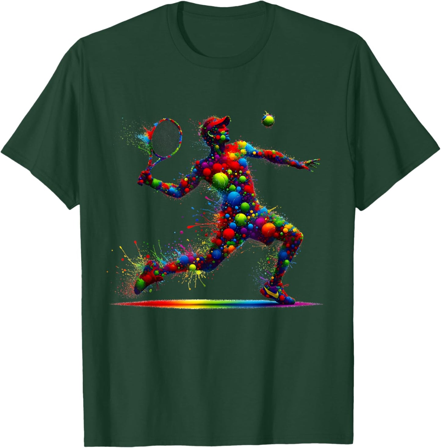 Tennis Player Kids Youth Men Boys T-Shirt - T-Shirt | Forest