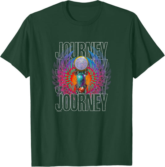 Journey Infinity Wings Vivid Scarab Vintage Band T-Shirt - T-Shirt | Forest