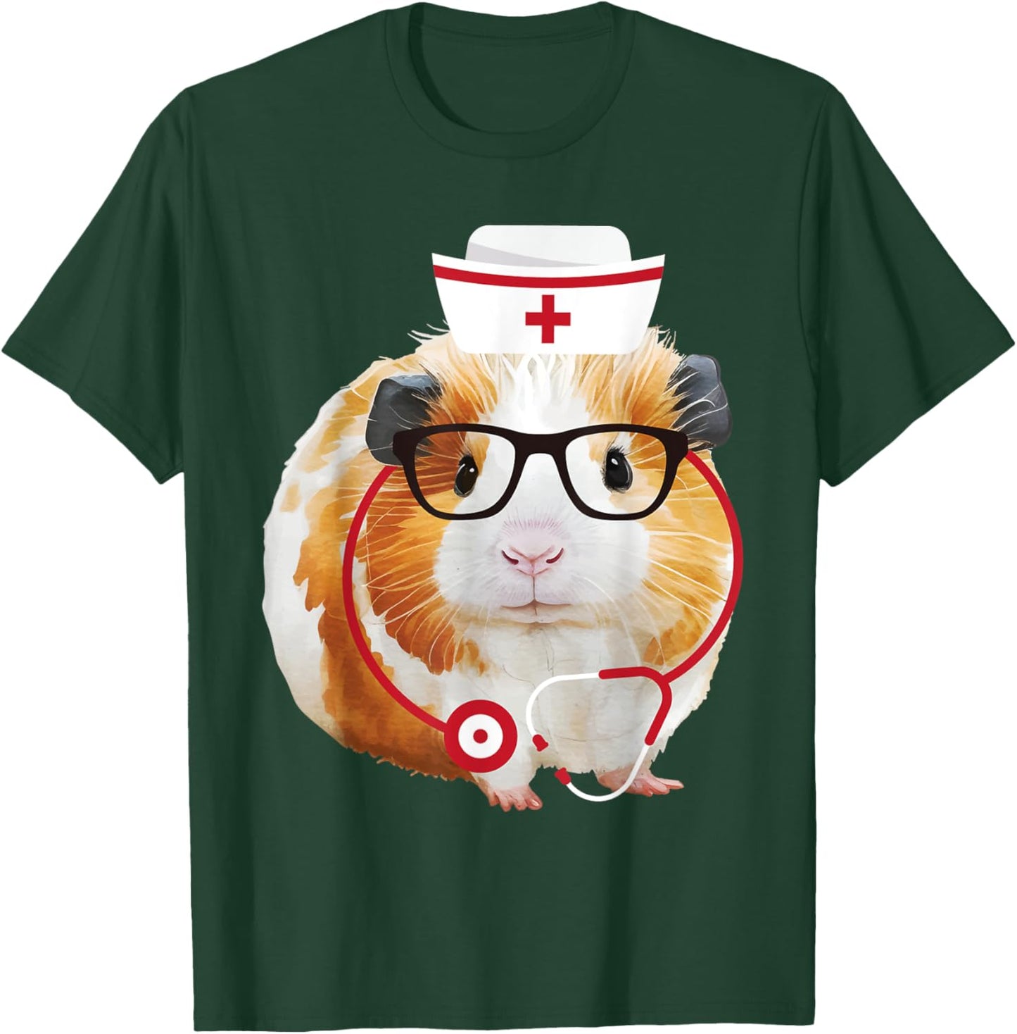 Guinea Pig Nurse - Healthcare Worker Animal Lover Pet Owner T-Shirt - T-Shirt | Forest