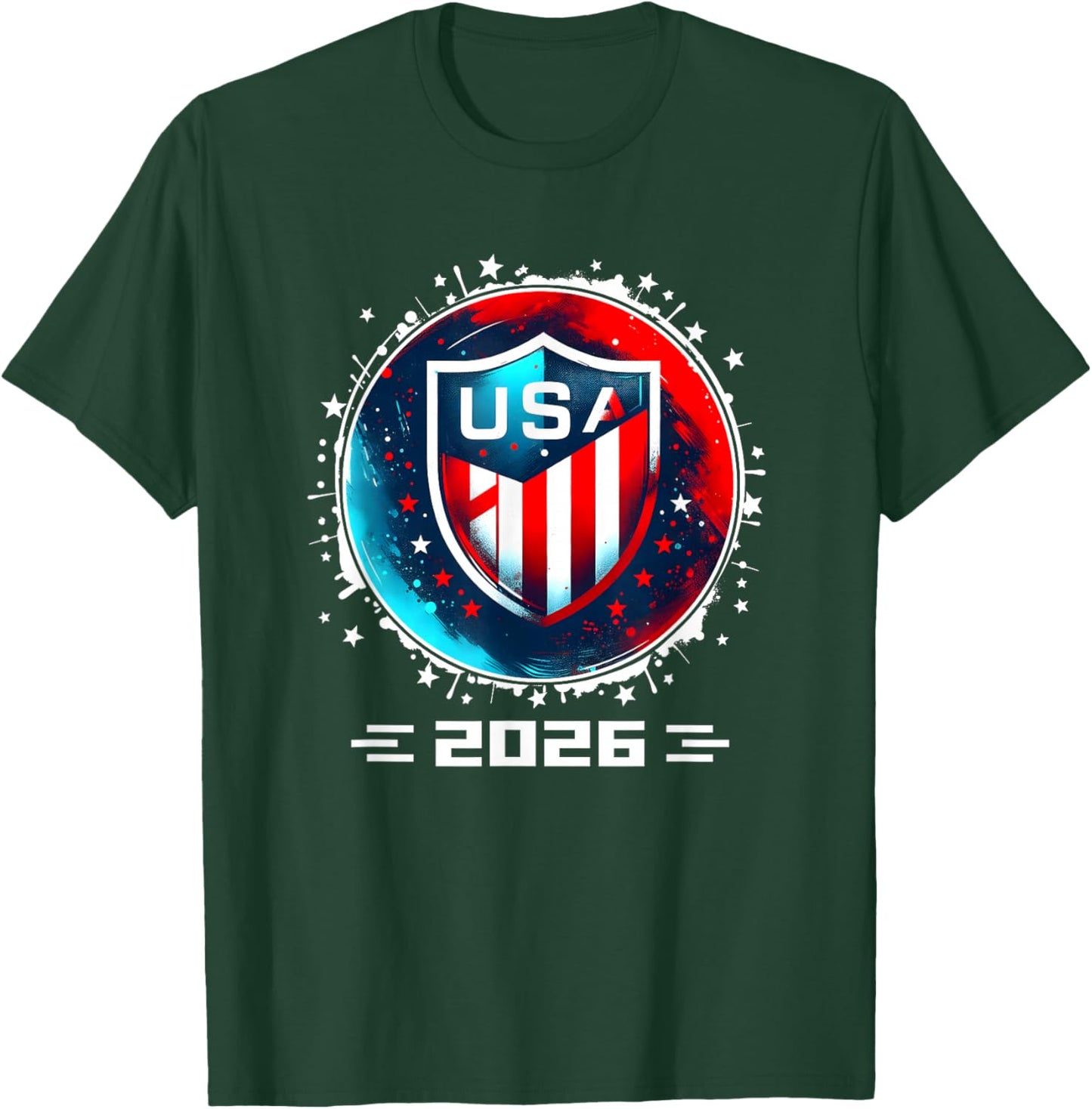 USA 2026 Go United States Sport USA Team 2026 USA T-Shirt - T-Shirt | Forest
