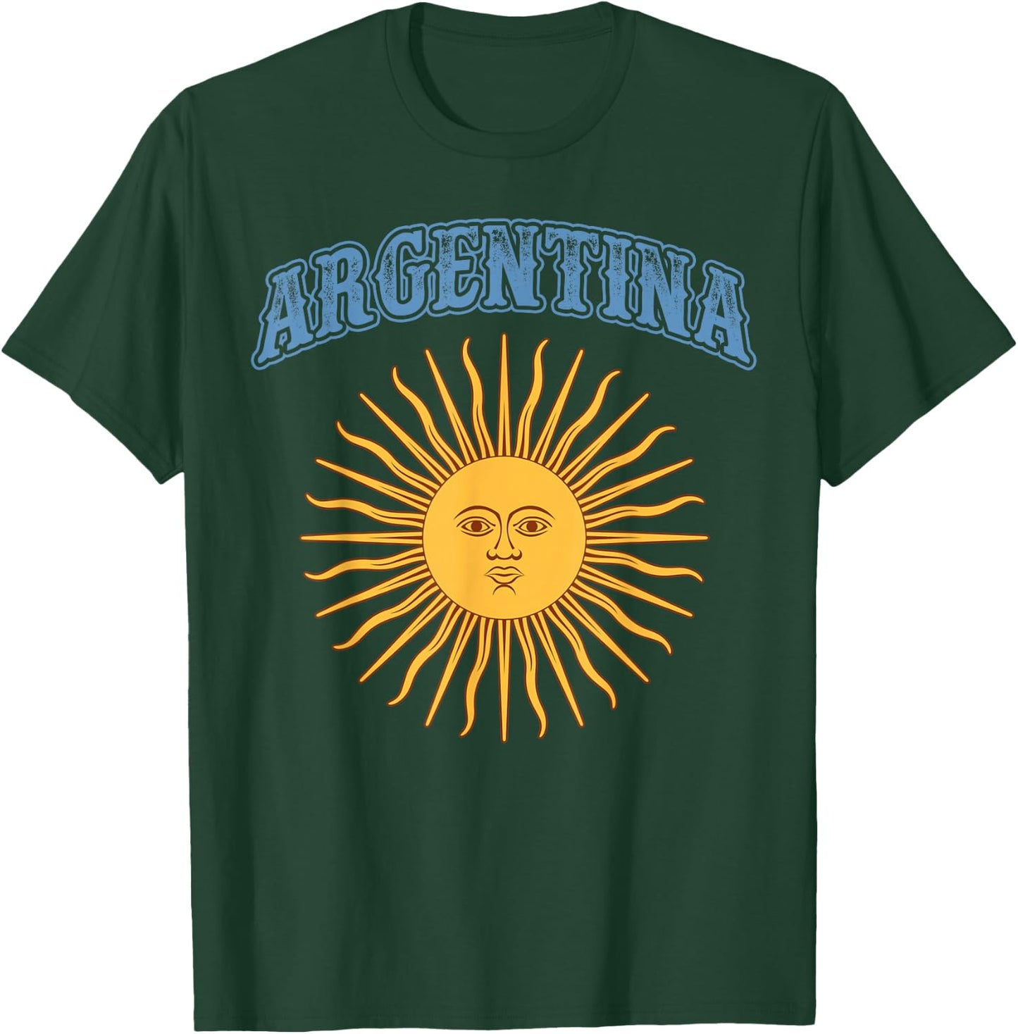 Argentina Hispanic Heritage Month Sun May Argentinian Flag T-Shirt - T-Shirt | Forest