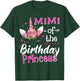 Mimi Of The Birthday Princess Unicorn Flower Grandma T-Shirt - T-Shirt | Forest