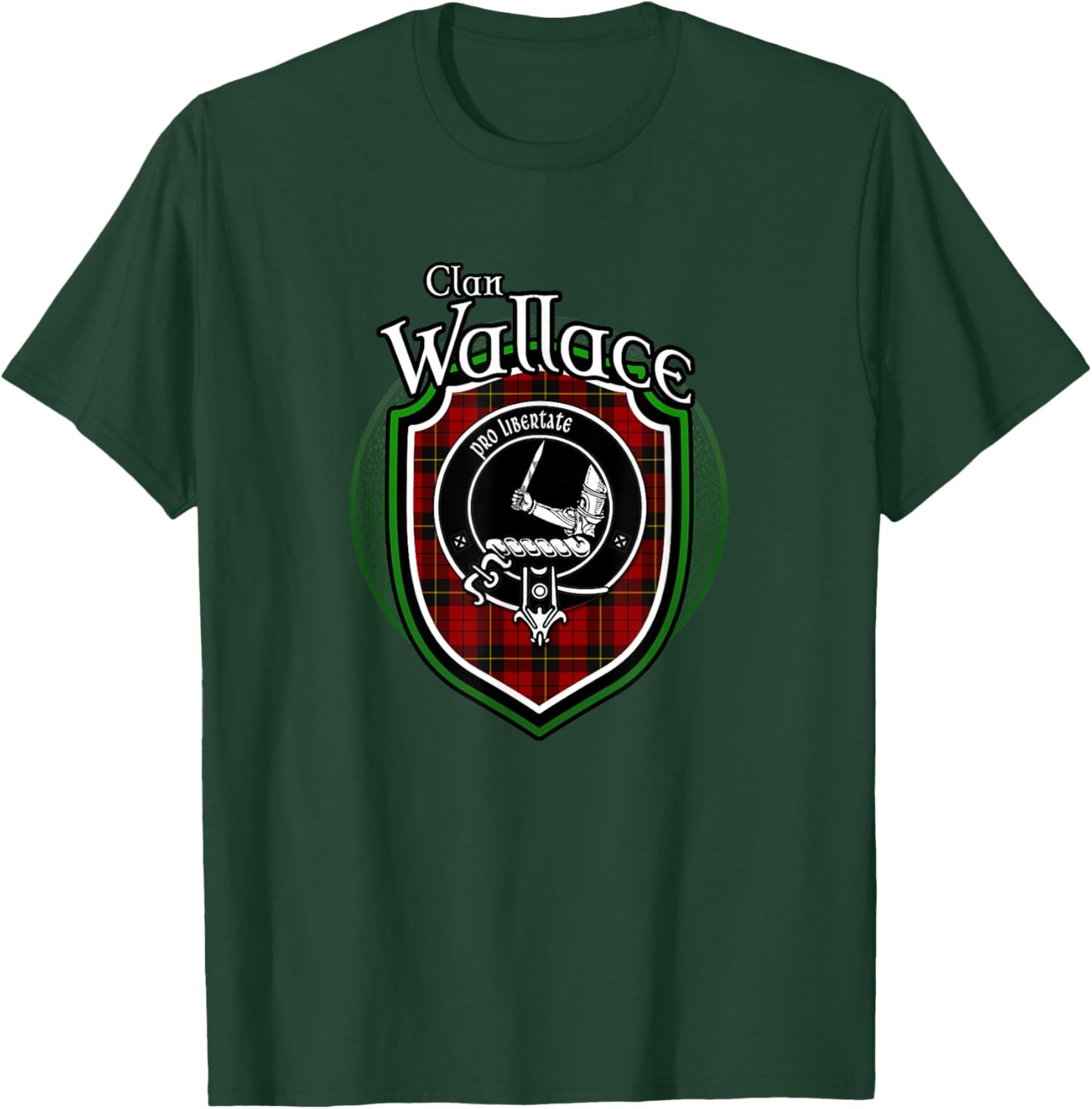 Wallace Clan Wappen | Schottischer Clan Wallace Familienabzeichen T-Shirt - T-Shirt | Forest