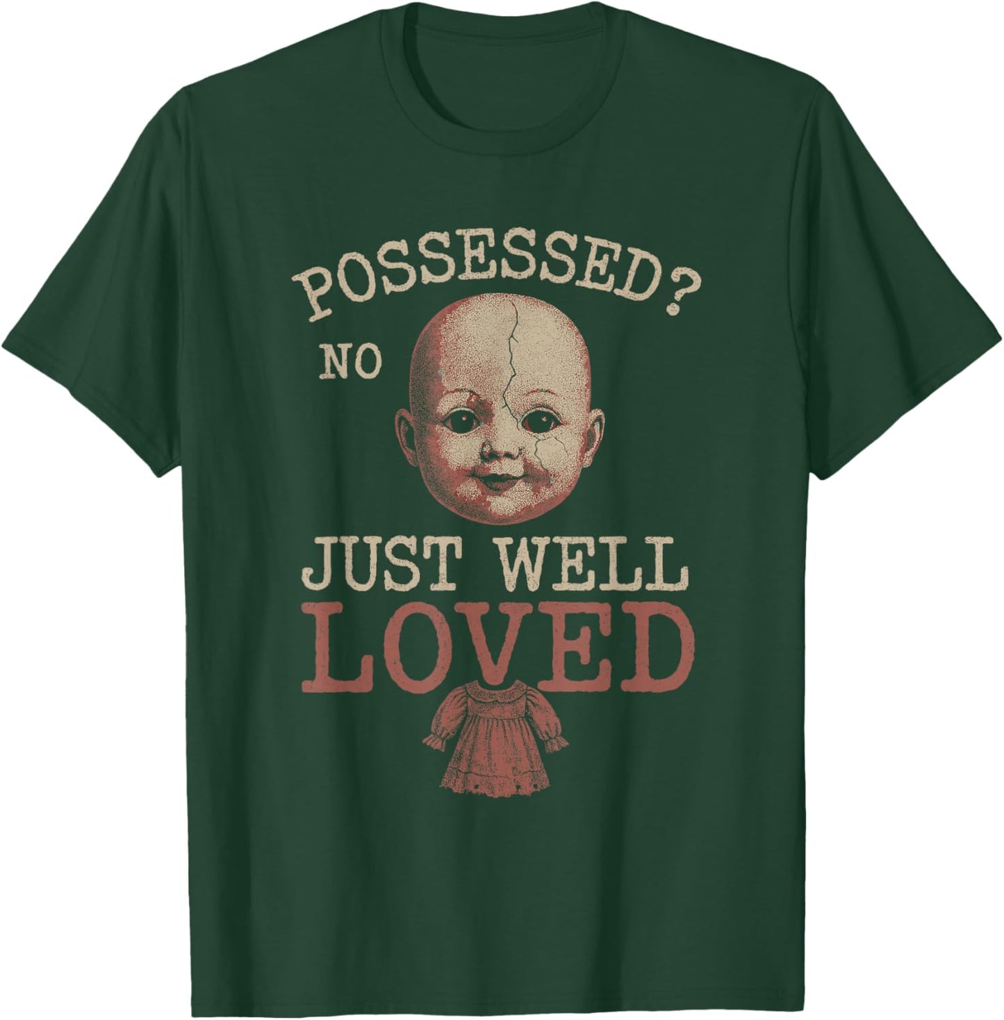 Horror Doll Collector Creepy Toy Lover Haunted Doll T-Shirt - T-Shirt | Forest