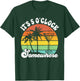 Vintage Coconut Tree Funny It's 5 O'clock Somewhere T-Shirt - T-Shirt | Forest