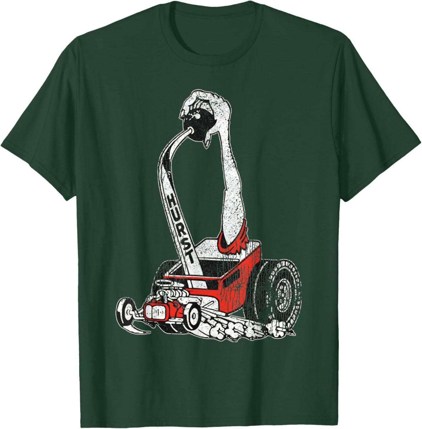 Retro Car Vintage Hurst Racer Meme Hand Engine Funny T-Shirt - T-Shirt | Forest