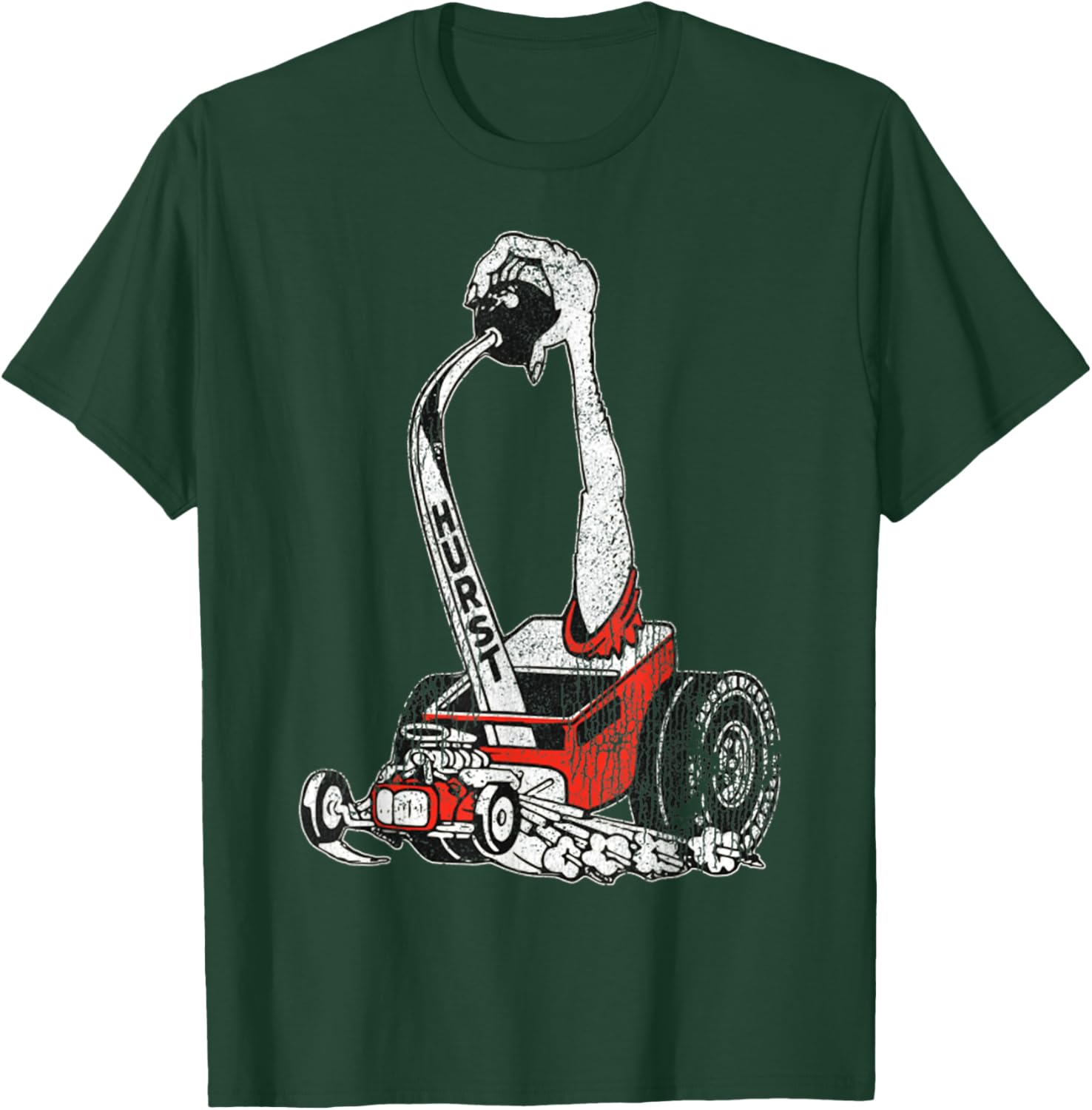 Retro Car Vintage Hurst Racer Meme Hand Engine Funny T-Shirt - T-Shirt | Forest