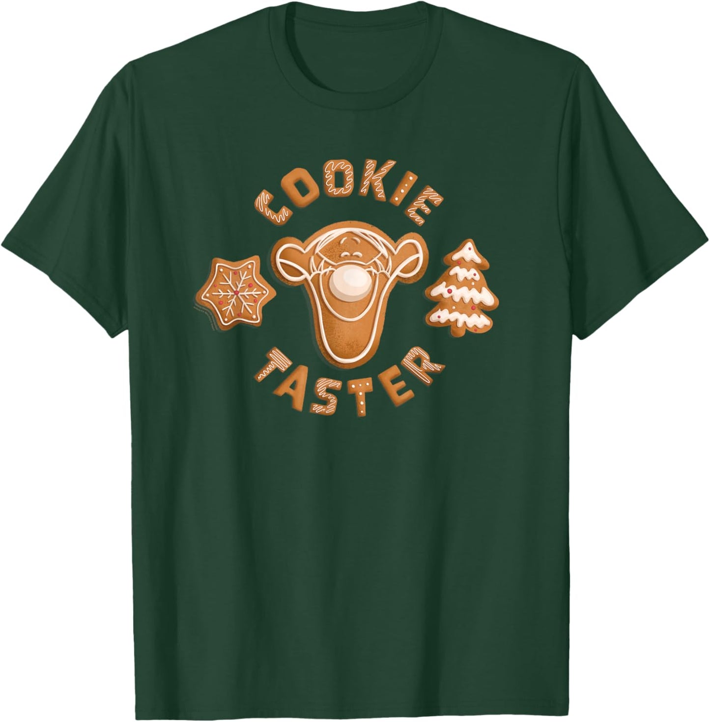 Disney Winnie the Pooh Tigger Gingerbread Cookie Taster T-Shirt - T-Shirt | Forest