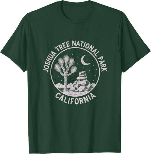 Vintage Joshua Tree National Park California Sketch Design