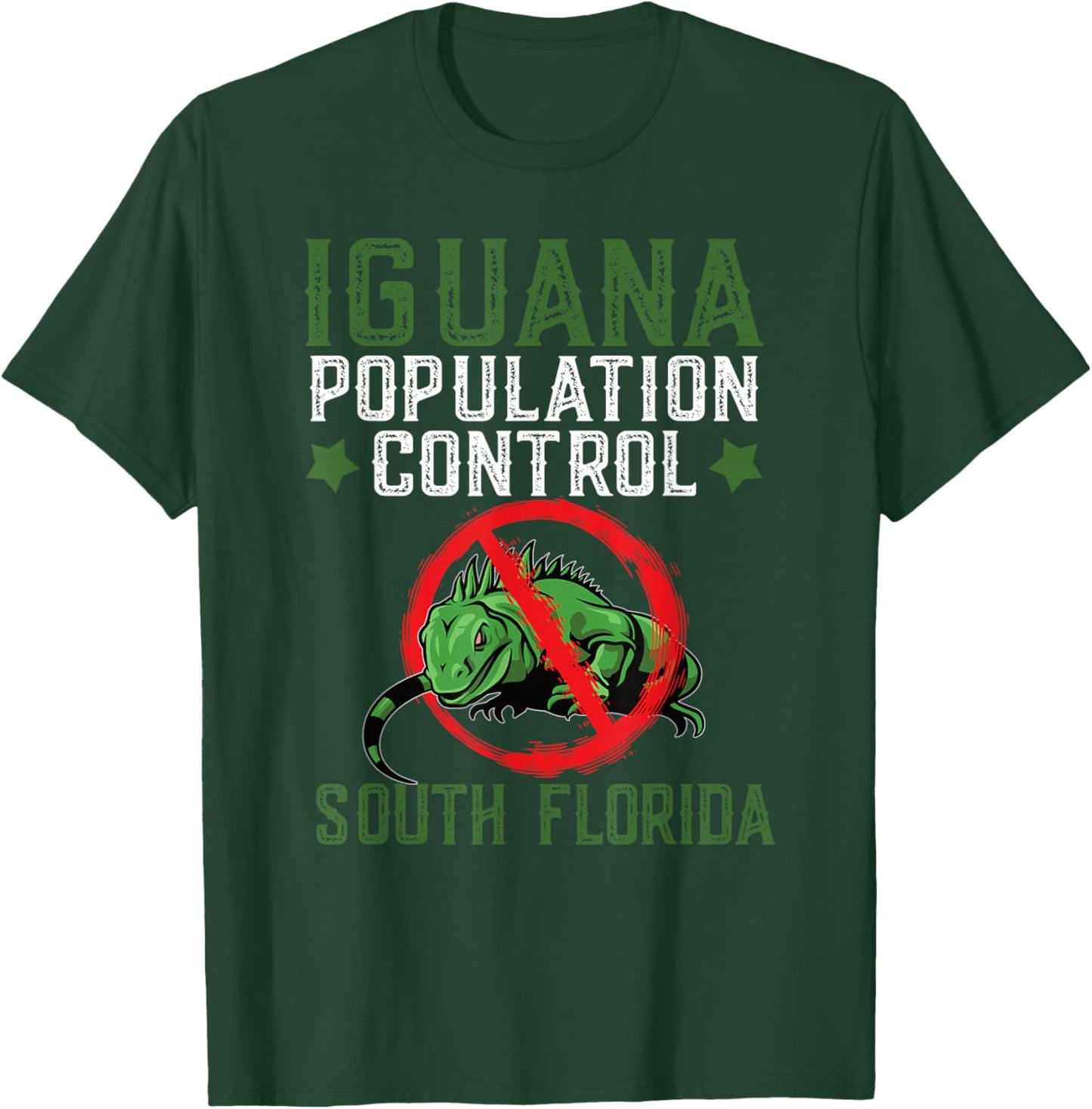 Iguana Hunting Design For South Florida Iguana Hunter T-Shirt - T-Shirt | Forest