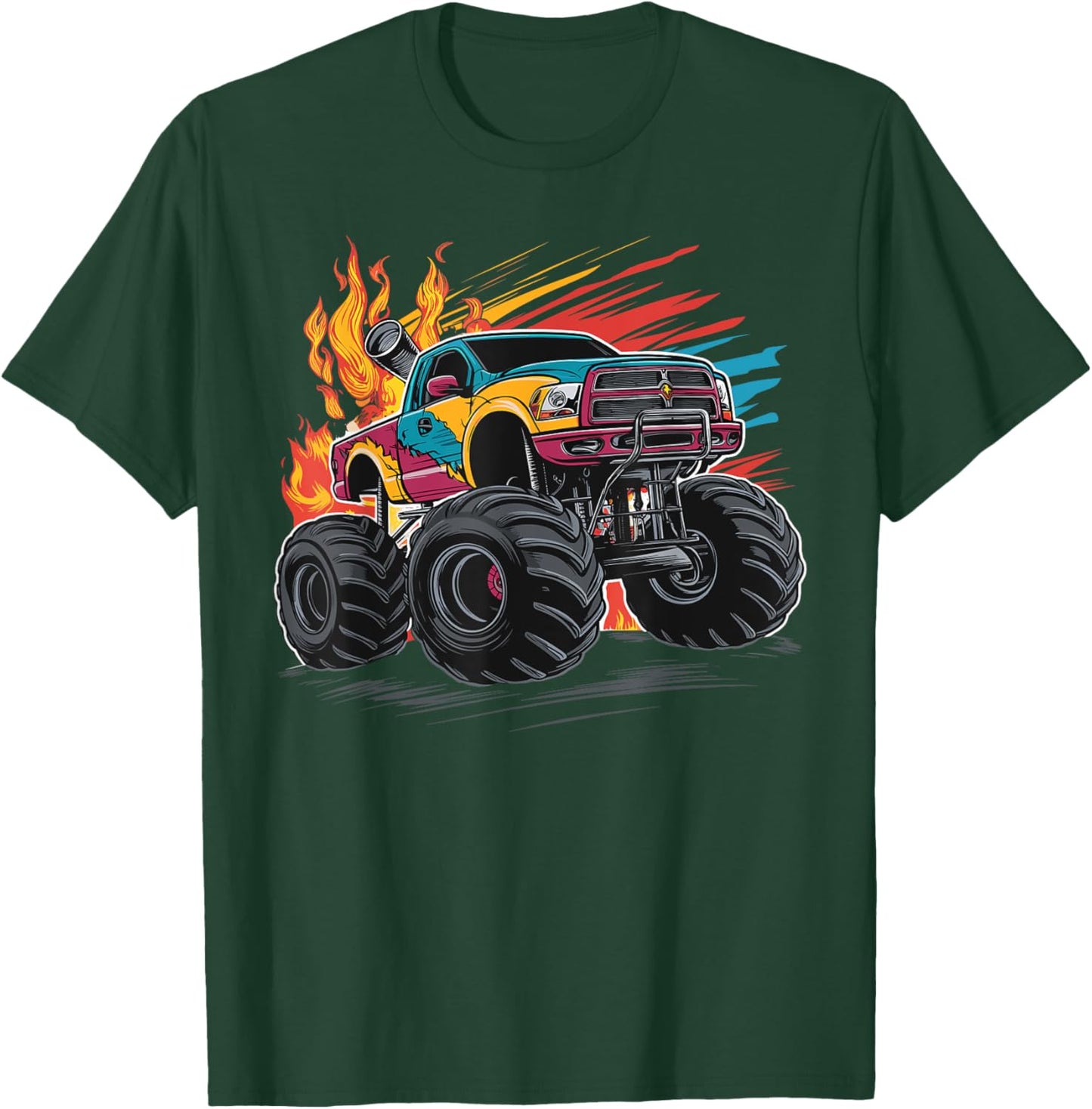 Monster Truck for toddlers Youth & Adults T-Shirt - T-Shirt | Forest