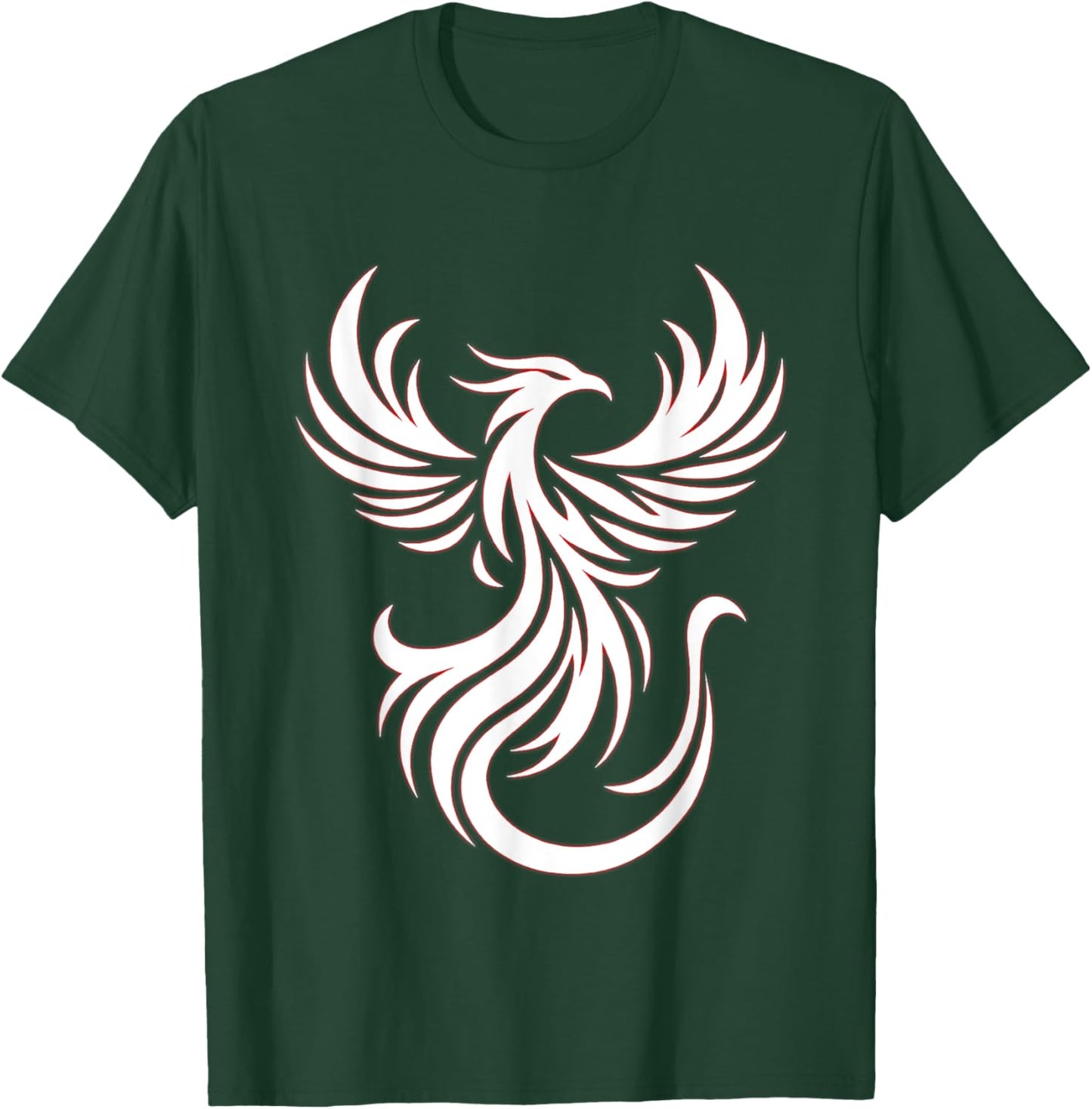Classic Phoenix Bird Fantasy Phoenix Flame Artwork Firebird T-Shirt - T-Shirt | Forest