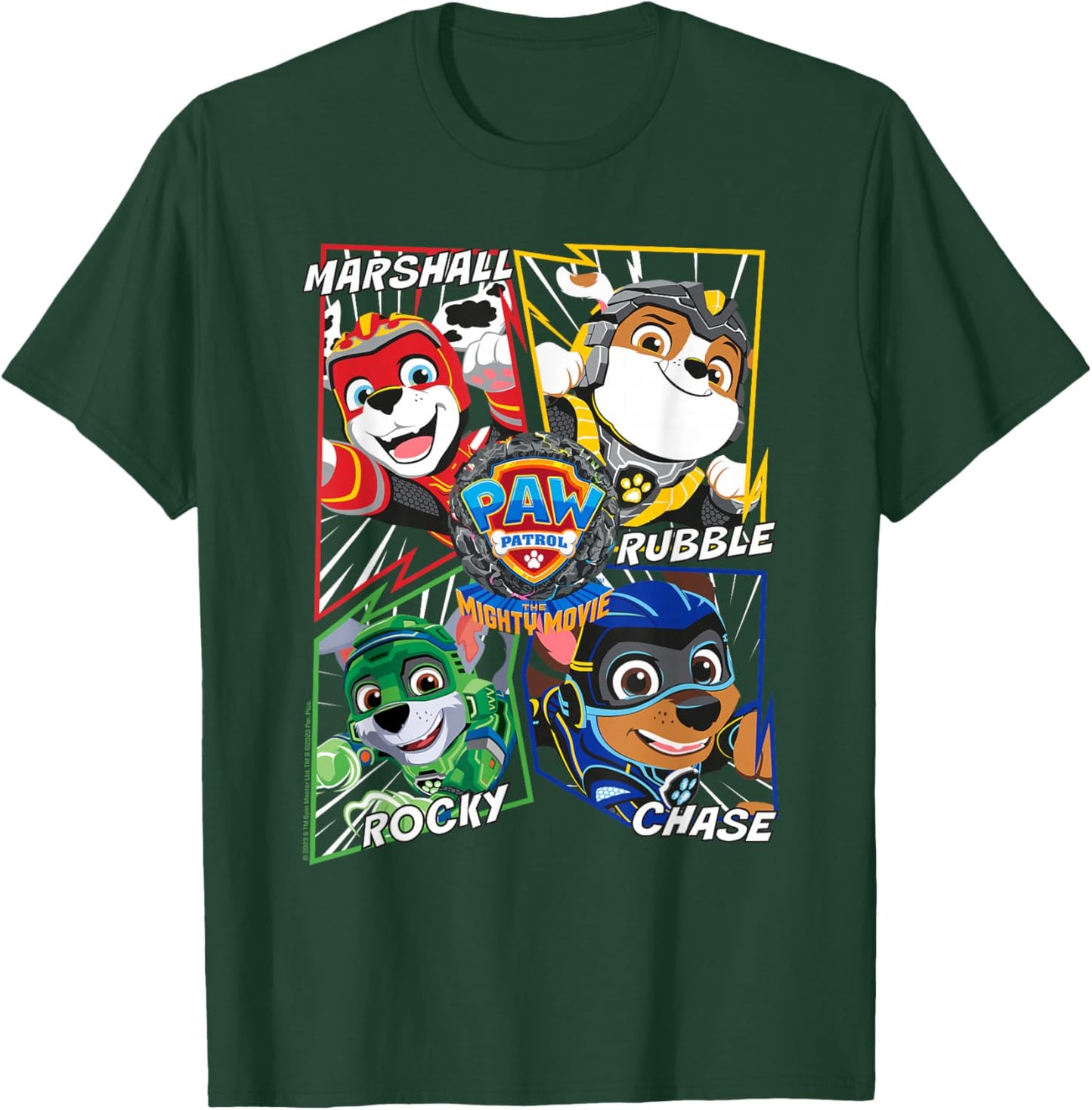 PAW Patrol: The Mighty Movie Comic Action T-Shirt - T-Shirt | Forest